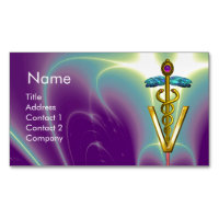 SYMBOLE VÉTÉRINAIRE DE CADUCE D'OR / Vert pourpre