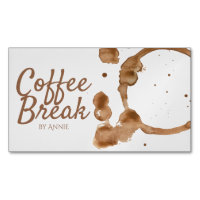 Tache et haricots de café