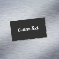 Texte personnalisé en noir avec script blanc