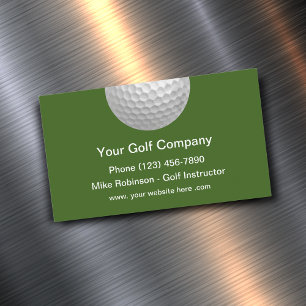 Carte De Visite Magnétique Thème de golf sportif simple