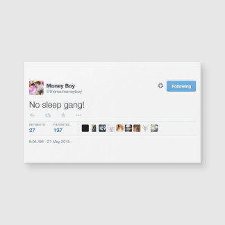 carte de visite magnétique @therealmoneyboy