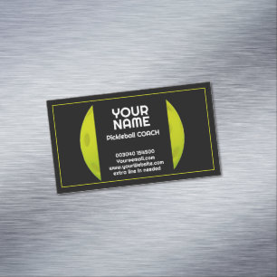 Carte De Visite Magnétique Tournoi réaliste vert moderne