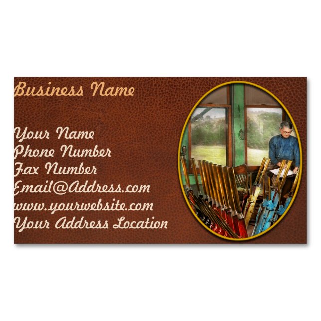 Carte De Visite Magnétique Train - Contrôles - Dans la tour de signalisation  (devant)