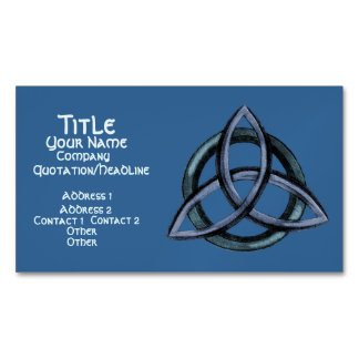Carte De Visite Magnétique Triquetra (bleu)
