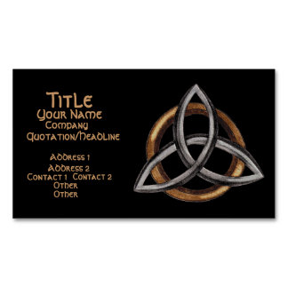 Carte De Visite Magnétique Triquetra (Brown/Argent)
