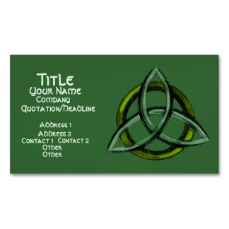 Carte De Visite Magnétique Triquetra (vert)