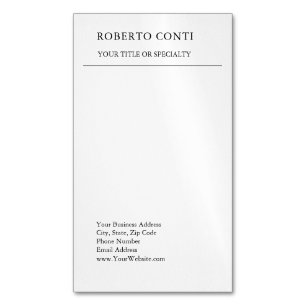 Carte De Visite Magnétique Unique minimaliste moderne