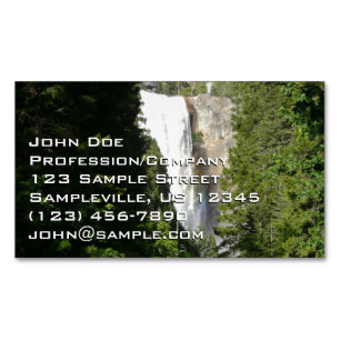 Carte De Visite Magnétique Vernal Falls II dans le Parc national de Yosemite