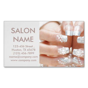 Carte De Visite Magnétique vernis métallique salon de beauté SPA à ongles