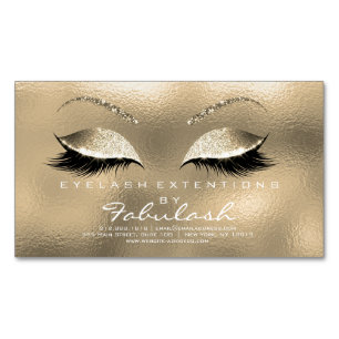 Carte De Visite Magnétique Verre de maquillage d'adresse de parties