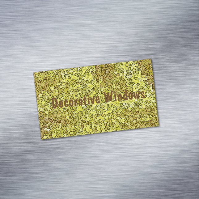 Carte De Visite Magnétique Verre tendu (In Situ)