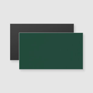 Carte de visite magnétique vert foncé