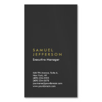 Vertical gris noir professionnel simple moderne