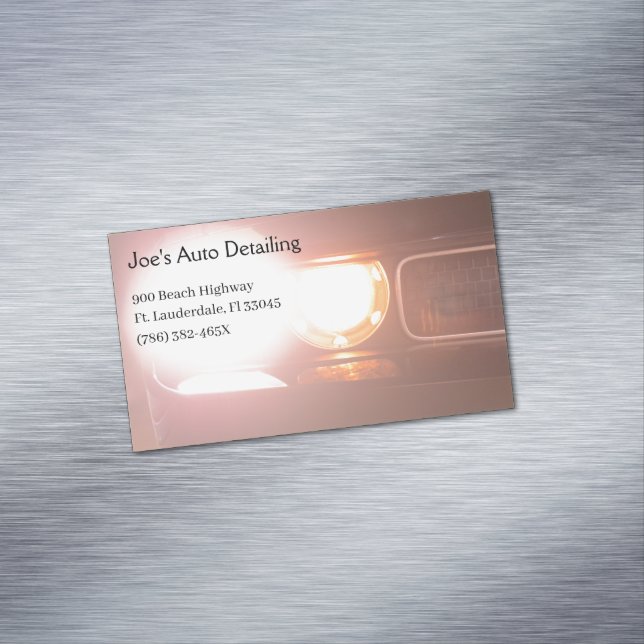 Carte De Visite Magnétique voiture musculaire américaine 2013 feu de tête Aut (In Situ)