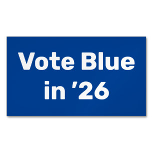 Carte De Visite Magnétique Vote Blue en 2026