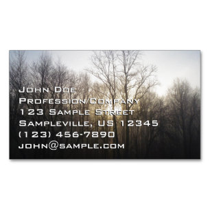 Carte De Visite Magnétique Winter Fog Sunrise Nature Photographie