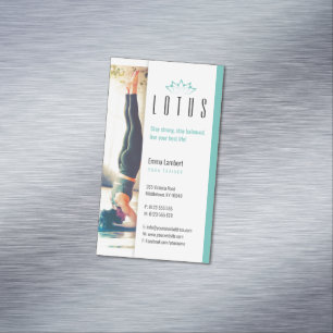 Carte De Visite Magnétique Yoga   Professeur professionnel