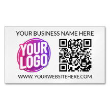 Your Business Company Team Logo & QR Code & Text