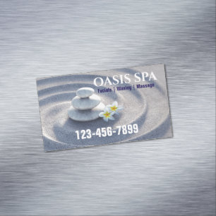 Carte De Visite Magnétique Zen Massage Thérapie Yoga Méditation Beauté SPA