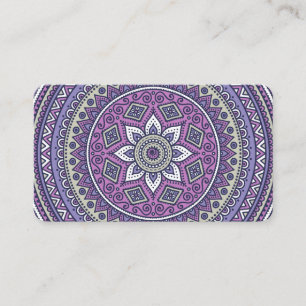 Carte De Visite Magnifique Mandala Violet Assez Unique