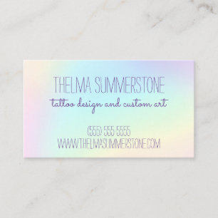 Carte De Visite Magnifique Pastel Rainbow Ombre