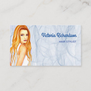 Carte De Visite Magnifique Styliste De Cheveux Make Up Artist