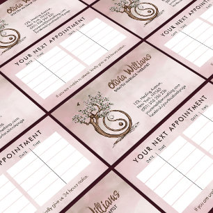 Carte De Visite Magnolia Blossom Yin Yang Tree