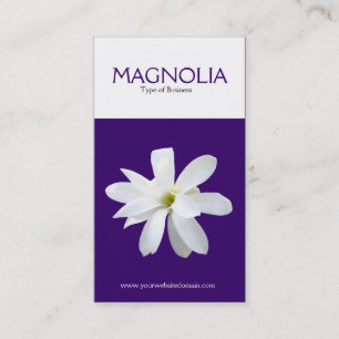 Carte De Visite Magnolia Verticale Deux Tons (330066)