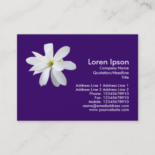 Carte De Visite Magnolia - Violet foncé