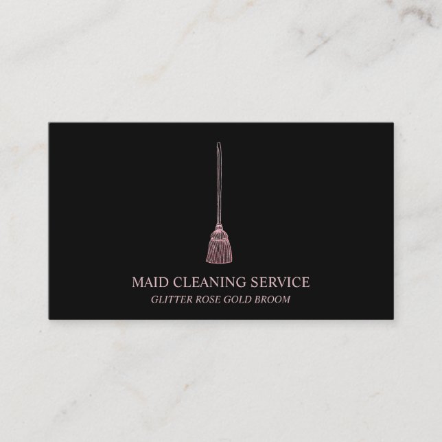 Carte De Visite Maid Cleanhouse Sparkling or rose (Devant)