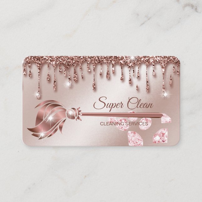 Carte De Visite Maid Cleanhouse Sparkling or rose (Devant)
