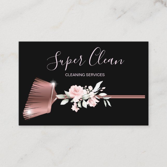 Carte De Visite Maid Cleanhouse Sparkling or rose (Devant)