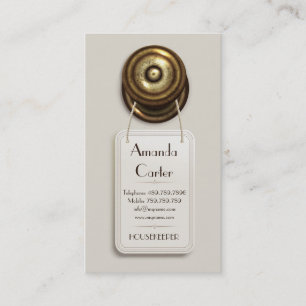 Carte De Visite Maid Hotel Motel Réception