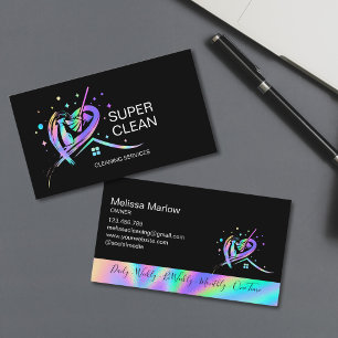 Carte De Visite Maid Résidentiel et Nettoyage commercial Duster Bu