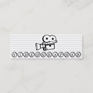 Carte de visite maigre de Videographer