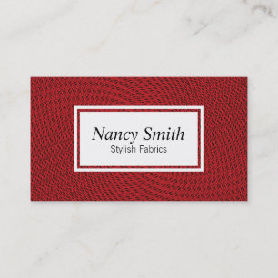 Carte De Visite Maillage Rouge