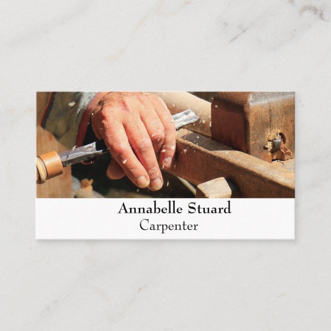 Carte De Visite Main de travail Handyman Carpenter simple (Devant)