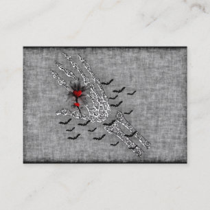 Carte De Visite Main squelettique de l'amour