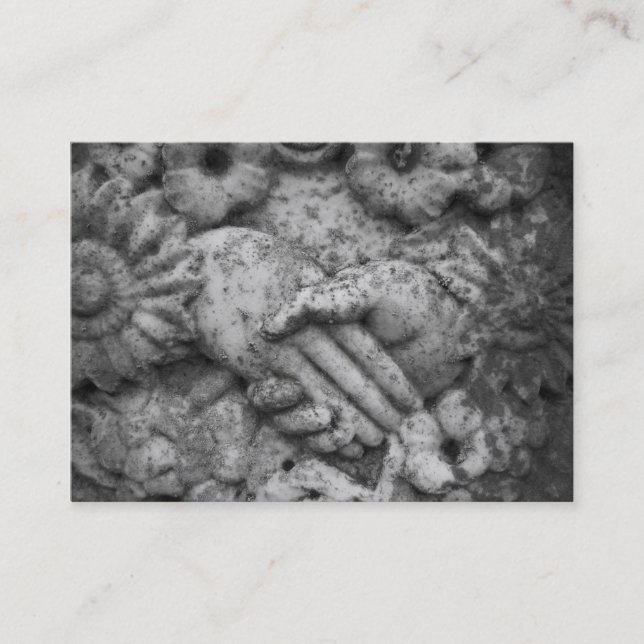 Carte De Visite Mains affectueuses (Devant)