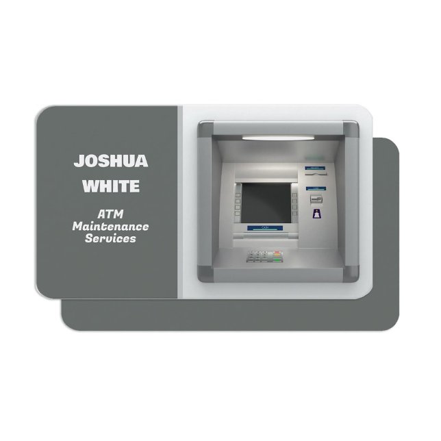 Carte De Visite Maintenance ATM (ATM Maintenance Business Cards)