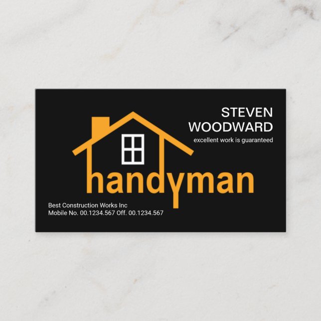 Carte De Visite Maison Creative Handyman (Devant)