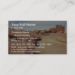 Carte De Visite Maison de Natif américain, Nevada, Etats-Unis