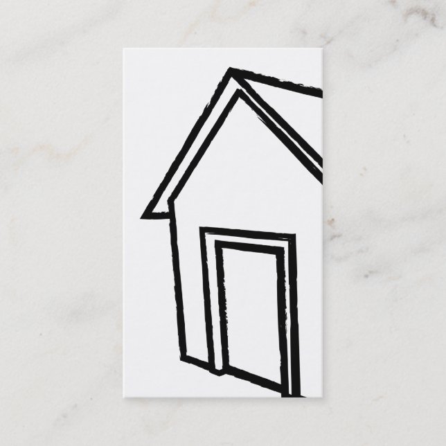 Carte De Visite maison de style grunge : immobilier (Devant)