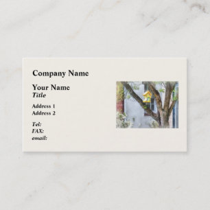 Carte De Visite Maison d'oiseaux tordue