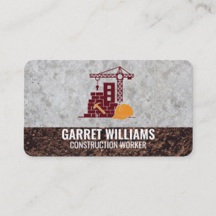 Carte De Visite Maison et marteau Logo   Constructeur de site