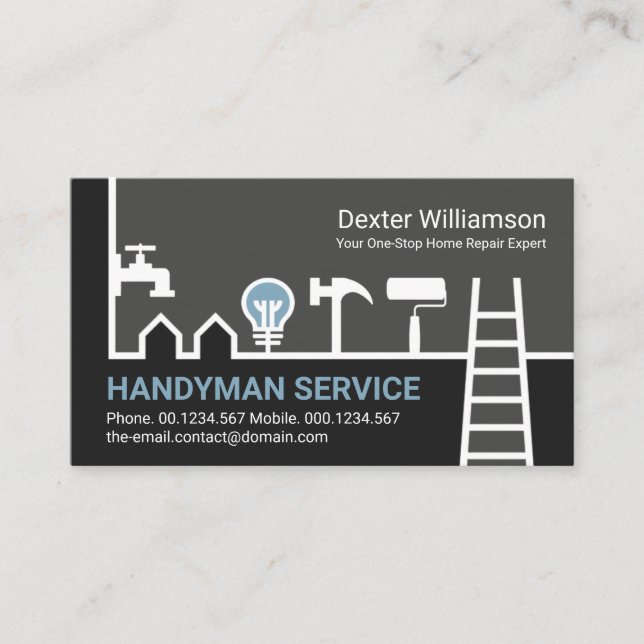 Carte De Visite Maison spéciale Handyman Construction frontalière  (Devant)
