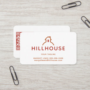 Carte De Visite Maison sur le logo de complexe immobilier ou de lo
