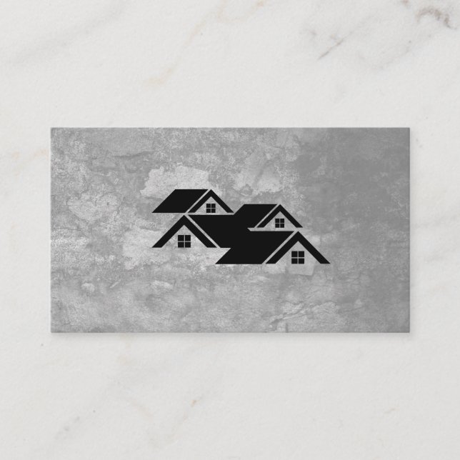 Carte De Visite Maisons de biens immobiliers Grunge (Devant)