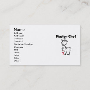 Carte De Visite Maître Chef