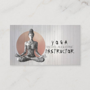 Carte De Visite Maître de méditation Yoga Lotus Pose Reiki